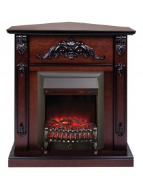 Электрокамин Anita Corner (угловой) AO с Fobos Lux Black RC