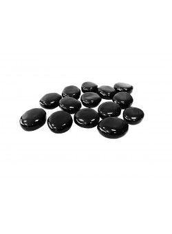 Декоративные керамические камни черные 7 шт (ZeFire)