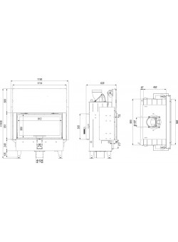 Каминная топка DEFRO HOME INTRA LA T G