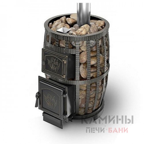 Чугунная печь Везувий ЛЕГЕНДА РУССКИЙ ПАР Ковка 24 (271) без выноса