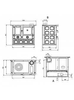 Печь камин La Nordica Rosa 4.0 - Maiolica