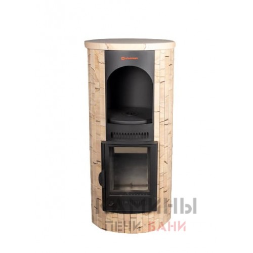 Печь отопительно-варочная Ферингер Ламель Окаменевшее дерево