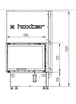Каминная топка Hoxter ECKA 67/45/51Lh Левосторонняя