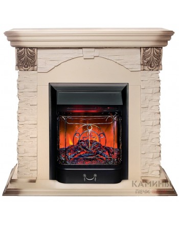 Электрокамин Dublin Lux WT с Majestic Lux BL RC