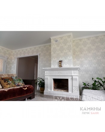 Комплект каминной облицовки Бристоль. Цвет: Белый Антик