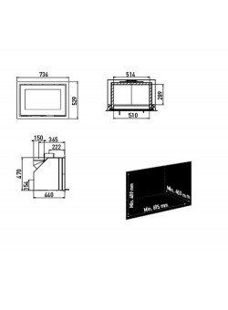 Каминная топка Lotus H470 R