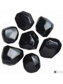 Декоративные керамические камни кристалл черные 7 шт (ZeFire)