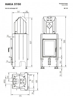 Каминная топка Hoxter HAKA 37/50