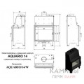 Каминная топка Kratki AQUARIO/A/14/PW/W