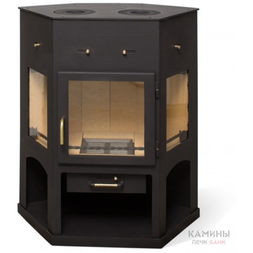 Печь-камин Мета-Бел Енисей с плитой Печь-камин Мета-Бел Енисей с плитой
