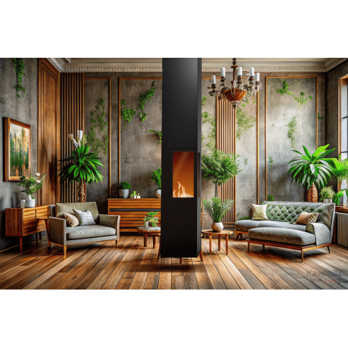 Подвесной дизайнерский камин AVES 14 БЕРГАМО Подвесной дизайнерский камин AVES 14 БЕРГАМО