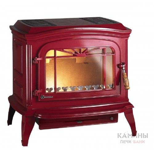 Чугунная печь Invicta Bradford красная эмаль Чугунная печь Invicta Bradford красная эмаль
