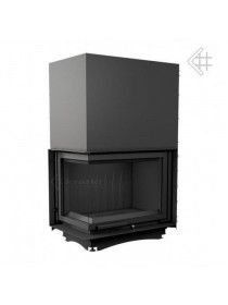 Каминная топка Kratki Amelia/L/BS/G (угловое стекло слева, гильотина)