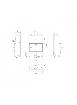 Каминная топка Kratki Lucy/PW/16/W