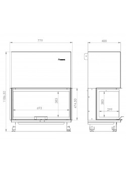 Каминная топка A.caminetti CRYSTAL 80 ECO