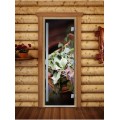 Дверь Doorwood Престиж Фотопечать для бани сатин 8 мм