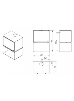 Печь-камин Jydepejsen Zeta Freestanding Black