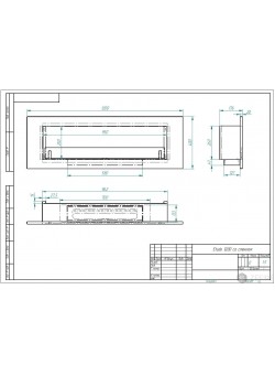 Биокамин ETUDE 1200 со стеклом (ESTETIC FLAME) Zefire
