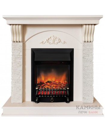 Электрокамин Corfino WT с очагом Fobos Lux RC