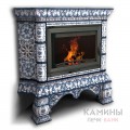 Изразцовый камин Кострома КимрПечь угловой Роспись Изразцовый камин Кострома КимрПечь угловой Роспись