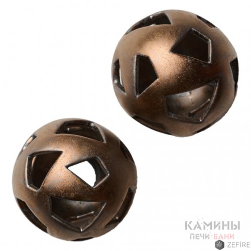 Шары медные с трапецевидными отверстиями 2 шт (ZeFire) Шары медные с трапецевидными отверстиями 2 шт (ZeFire)