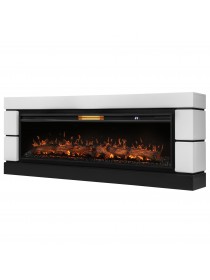 Каминокомплект: Очаг Royal Thermo Aurora RTFP/P-AR60LS, портал Moderno 60, белый