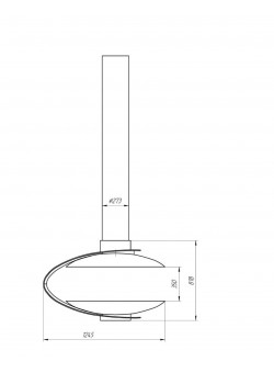 Подвесной камин LOFT - 08/1