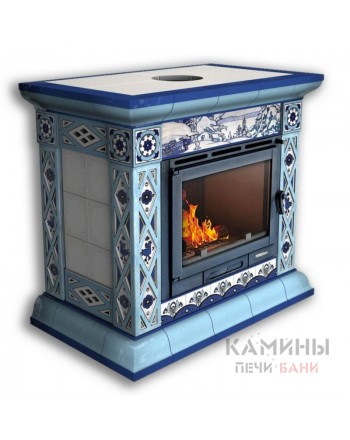Изразцовый камин Билибин пристенный Художественный