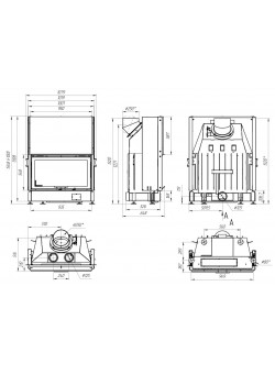 Каминная топка ВЕГА 1000 K