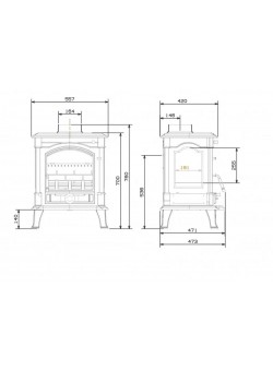 Печь Nordflam Akron