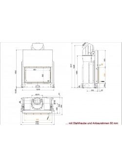 Топка Brunner Stil-Kamin 53/88 подъемный механизм