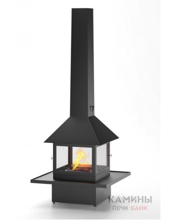 Островной камин CUBE
