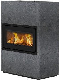 Печь-камин Lotus Beto 470WM - Black door