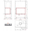 Каминная топка АСТОВ П2С 8457 L/P Каминная топка АСТОВ П2С 8457 L/P
