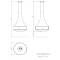 Открытый подвесной камин Traforart Hypnos