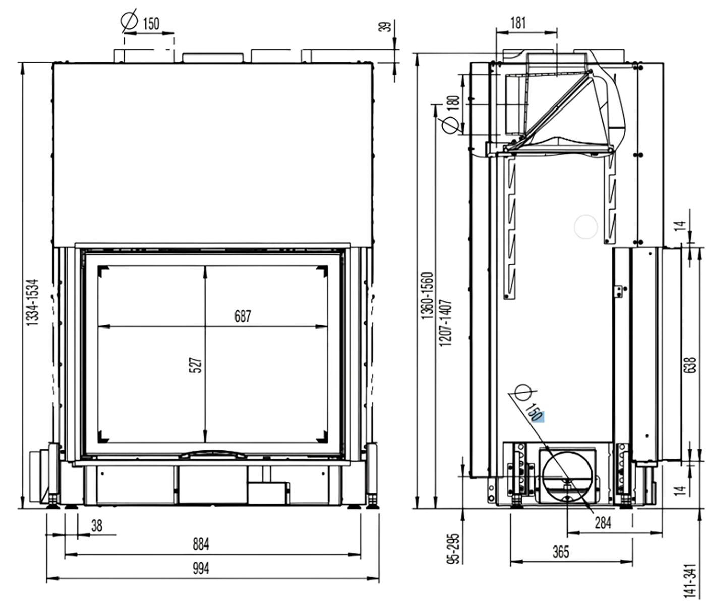 Каминная топка Austroflamm 80x64 S 2.0 купить на КАМИНЫ ПЕЧИ БАНИ